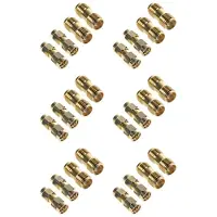 ISTOVO 12 Stuks SMA Mannetje Naar SMA Stekker + 12 Stuks SMA Vrouwtje Naar SMA Vrouwtje Jack RF Coaxiale Adapterconnector