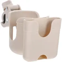 Exogio Bekerhouder voor Kinderwagen met Telefoonhouder, Eenvoudig Te Installeren, Flessenhouder, Geschikt voor Rolstoelen, Scooters en Kajaks