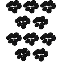 ISTOVO 50 Pcs Sponges Protective Measures Soft Black Ear Cover Cushion for Headphone 5cm