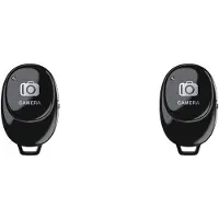 ISTOVO 2X Wireless Camera Shutter Remote Control Selfie Clicker for Android & IOS Phones Selfie for Photos Videos Black