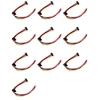 Kepptory 10X ATX Moederbord 4Pin Naar 2-Port Seriële ATA Harde Schijf Adapter Voedingskabel voor IPC & Tax Controller 18AWG