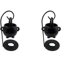 Torribaly 2X Hangende Ketel Waxbrander Heksenketel Pot Kaarsenhouder Essentiële Olie Wierook Aroma Diffuser Kaars Theelicht Decoratie