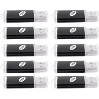 Torribaly 10 X USB-Geheugen 2.0 Memory Stick Flash Drive 128 MB Cadeau Zwart