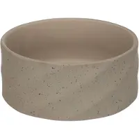 Flamingo Keramische hondenbak – middelgrote hondenbak – 700 ml – antislip & hygiënisch – rond grijs –