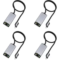 Typecat 4X RJ45 LAN-Adapter voor 14 13 12 11 8 7 6 5 // Ethernet LAN-Netwerkadapter met Oplaadadapterpoort 20W