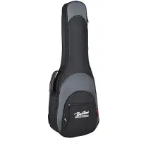 Boston UKT-25-BG Super Packer Gigbag voor Tenor Ukelele – 25 mm Voering, Zwart/Grijs