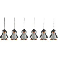 Torribaly 6X 16GB Nieuwigheid Schattige Babypinguïn USB 2.0 Flash Drive Data Memory Stick-Apparaat - Zwart en Wit