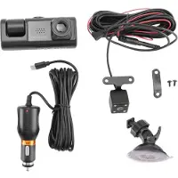Torribaly 3 Camera Lens Auto DVR 3-Kanaals Dash Cam HD 1080P voor en Achter Binnen Dashcam Videorecorder Nachtzicht