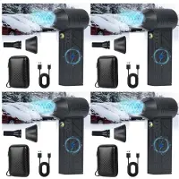 Typecat 4X Turboblazer, -Turbo-Sneeuwblazer, Handzame Sneeuwblazer, Kleine Handzame Sneeuwblazer voor in de Auto, -Sneeuwblazer met Led