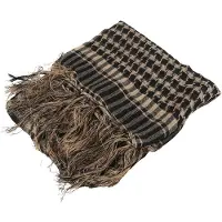 Torribaly Unisex Sjaal Katoen Lichtgewicht Geruite Kwastje Arabische Woestijn Shemagh, Beige