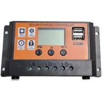 Typecat Zonne-Energiecontroller met -Gat 12V 11.1V 30A LCD-Fotovoltaïsche Laadcontroller USB-Laadcontroller