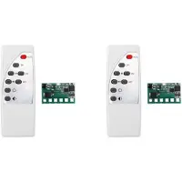 ISTOVO 2X Zonne--Circuitbord Helderheid Verstelbare Zonne-Circuitbord Bedieningsbord met Afstandsbediening 3,2V 3,7V 12,8V