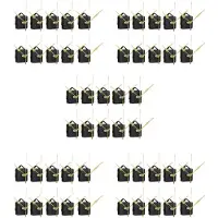 Torribaly 50 Stks DIY Stille Beweging Spindel Handen Muur Quartz Klok Beweging Mechanisme Reparatie Tools Deel Klok Kit