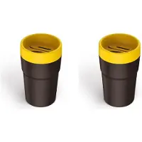 ISTOVO 2X Multifunctionele Auto-Opbergemmer Auto-Prullenbak Muntautomaat Tissue Box Kaarteninvoer Auto-Interieuraccessoires