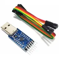 Exogio CP2104 USB Naar TTL Seriële Module UART STC-Downloader, USB Naar UART-Converterkaart met Draadborstel voor TTL-Communicatie