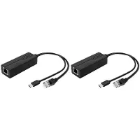 ISTOVO 2X 100M 48V Naar 5V 2.4A POE Splitter Standaard Geïsoleerde Type-C Voedingsmodule POE Splitter
