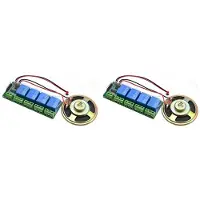 Typecat 2X AI Intelligente Spraakherkenningsmodule 4CH Offline Spraakbesturingsschakelmodule Ondersteuning Aangepaste Stem voor DIY