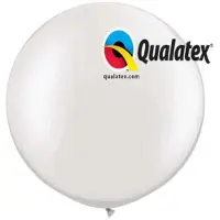 Qualatex Megaballon Pearl White 95 cm 2 stuks