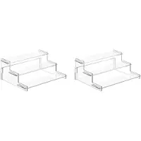 Torribaly 2X Acryl Verhogers Displaystandaard, Cupcakehouder, Parfumorganisatorstandaard, Displayplank voor Figuren en Collectie
