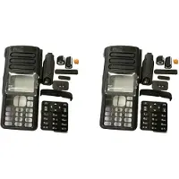 Torribaly 2X Walkie-Talkie Frontbehuizing Reparatie Case Cover voor DGP8550E XIR P8660I P8668I DP4800E DP4801E XPR7550E XPR7580E