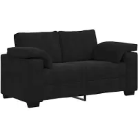 vidaXL Loveseat bank 160x77x82 cm fluweel zwart