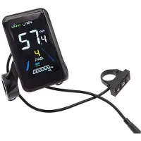 Torribaly Elektrische Fiets LCD-Scherm X3 24V 36V 48V Kleurrijk Scherm 6-Pins Waterdichte Aansluitstekker