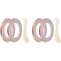 Typecat 6 mm Koperfolietape met Achterkant voor Glas in Lood (4 Rollen)