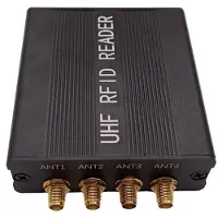 ISTOVO UHF RFID-Lezer met SMA-Vrouwelijke Connector, Leesafstand 15 Meter, EU-Stekker