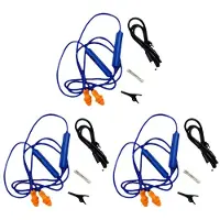 Torribaly 3X Oordopjes -Oortelefoon voor Werk, Geluidsonderdrukking, Gehoorbescherming, Bouwplaatsen, Lawaaierige Plaatsen Blauw