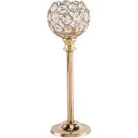 Semoic Europese Metalen Kristallen Kaarsenhouders, Bureaudecoratie, Gouden Kaarsenhouders, Bruiloft, Huisdecoratie, 1 St.