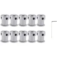 Torribaly 20 Tanden 2GT Timing Synchrone Katrol Boring 5 mm voor Breedte 10 mm 2 M GT2 Riem Kleine Speling 20 T 20 Tanden 10 Stuks