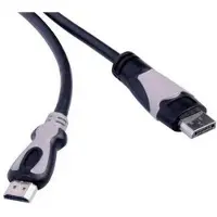PremiumCord HDMI/DisplayPort Zwart, Grijs (2 m, HDMI), Videokabel