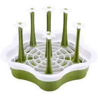 Tlily Aanrechtbekerafvoerrek, Keukenflessendroogbak, Glashouderstandaard, Plastic Hangende Bekerrekorganizer