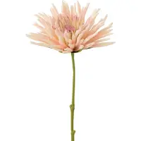 J-Line bloem Chrysant Mini - kunststof - wit/lichtroze - 24 stuks