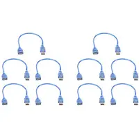 Typecat 10X Korte USB 2.0 A-Verlengkabel van Vrouwelijk Naar Mannelijk