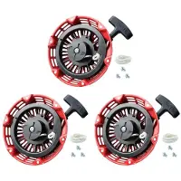 Torribaly 3X Trekstartconstructie voor GX200 GX160 Terugloopstarter 5,5 6,5 Pk Motor met Gebogen Stangpal 28400-Z4M-306ZB 27400-Z1