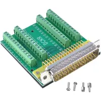 Exogio DB50-Connector, Mannelijke D-SUB-Header Naar 50-Pins Poortterminaladapter Breakoutboard, Geen Solderen Nodig, Inclusief Moeren