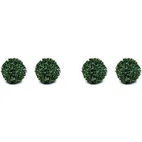 Typecat 4 Stuks Kunstplant Vormsnoei Bal Tuinbollen Vormsnoei Plant Buiten Binnen Decoratie voor Achtertuin Decor S