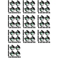 Torribaly 40 STKS DB9 Vrouwelijke Breakout-Connector, DB9 Soldeerloze RS232 D-SUB Serieel Naar 9-Pins Poortterminaladapterconnector