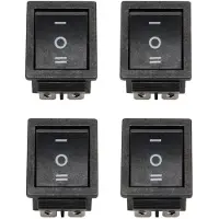 Torribaly 4X 6-Terminals 3 Position /OFF/ DPDT Boat Rocker 16A 250VAC 20A 125VAC