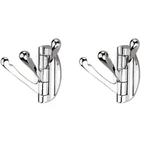 ISTOVO 2X Opvouwbare Draaibare Handdoekhaken, Metalen Flexibele Kapstok, Badhanddoekhouder, Robuuste Kleerhanger voor Badkamer