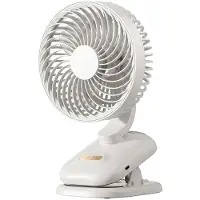 Kepptory Clip- Ventilator, Kinderwagen Ventilator 1800mAh Oplaadbare Draagbare Ventilator met 4 Snelheden, 120 Auto Oscillatie Bureauventilator A
