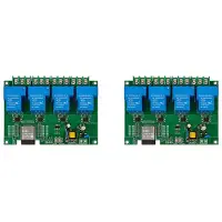 Torribaly 2X 4-Kanaals Relaismodule 5V/30A AC220V WIFI -Relaismodule ESP32-Ontwikkelbord