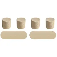 Torribaly 2000 Stuks Koffiefilters, Vervangende Ronde Koffiefilters, Papieren Wegwerpfilters voor Aerobie Koffiefilter