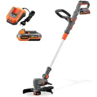 FUXTEC 20V accu-grastrimmer FX-E1RT20PROSET | inclusief accu | 28 cm snijbreedte | Draaibare graskantensnijder | Telescopische steel