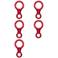 Torribaly 5X 35KN Rotsklim Karabijnhaak Figuur 8Abseiltouw Afdaler Aluminium Figuur Zekeringsapparaat Abseilen Afdalingsuitrusting