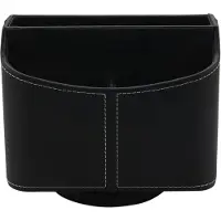 Torribaly Lederen Houder voor Afstandsbediening, 360 Graden Draaibaar Bureau, Afstandsbediening voor Tv, Nachtkastje-Organizer voor Controller, Media, E-Mail