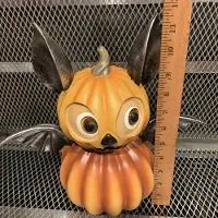 Semoic Halloween Enge Vleermuis Pompoen Ornamenten Pompoen Vormige Huisdecoratie Hars Schattige Vleermuis Decoratie A