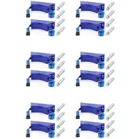 Torribaly 12PCS Propaan Tank Houder Cilinder Wandmontage Beugel Gasfles Beugel Duurzame ABS Gasfles met Schroeven Blauw