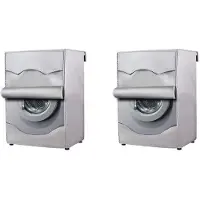 Torribaly 2X Voorlader Wasdrogerhoezen Wasmachinehoes Stofdichte Opberghoes voor Thuis Waterdichte Hoes Zonnebrandcrème,M